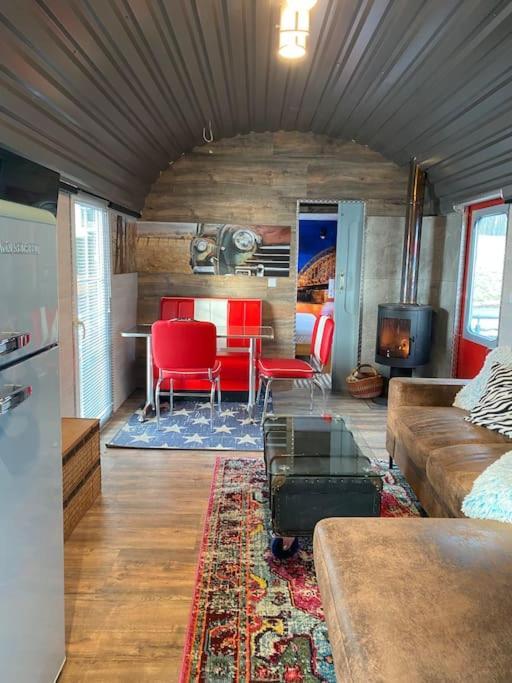 Gleis 2, Waggon Mit Ofen, Optional Mit Whirlpool Und Sauna Dahlem  Esterno foto