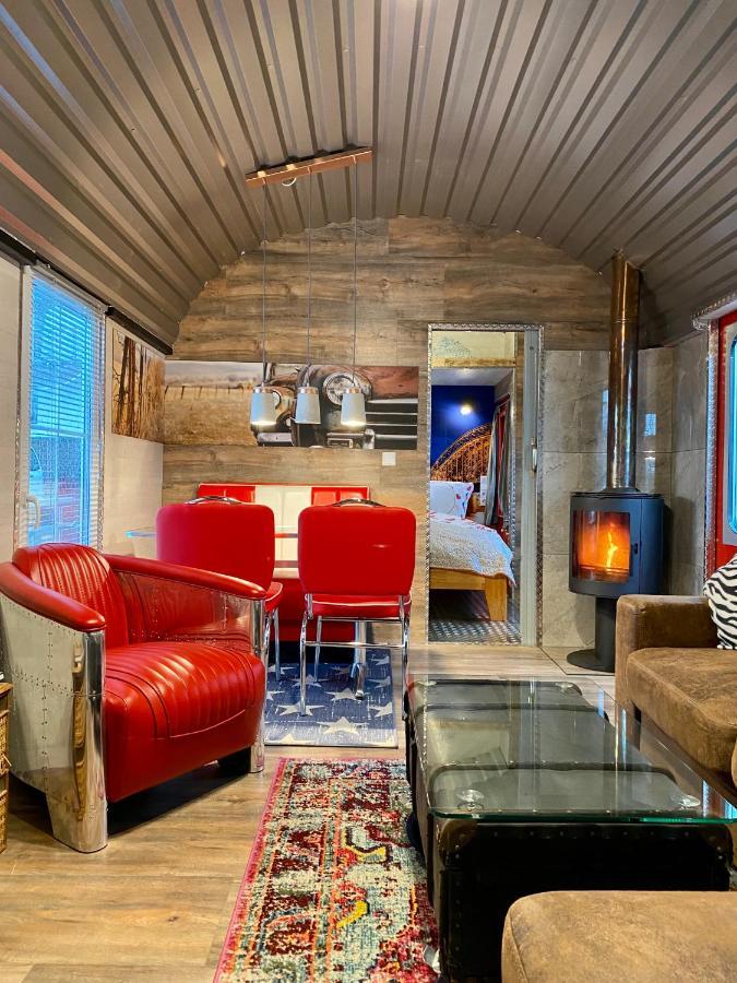 Gleis 2, Waggon Mit Ofen, Optional Mit Whirlpool Und Sauna Dahlem  Esterno foto
