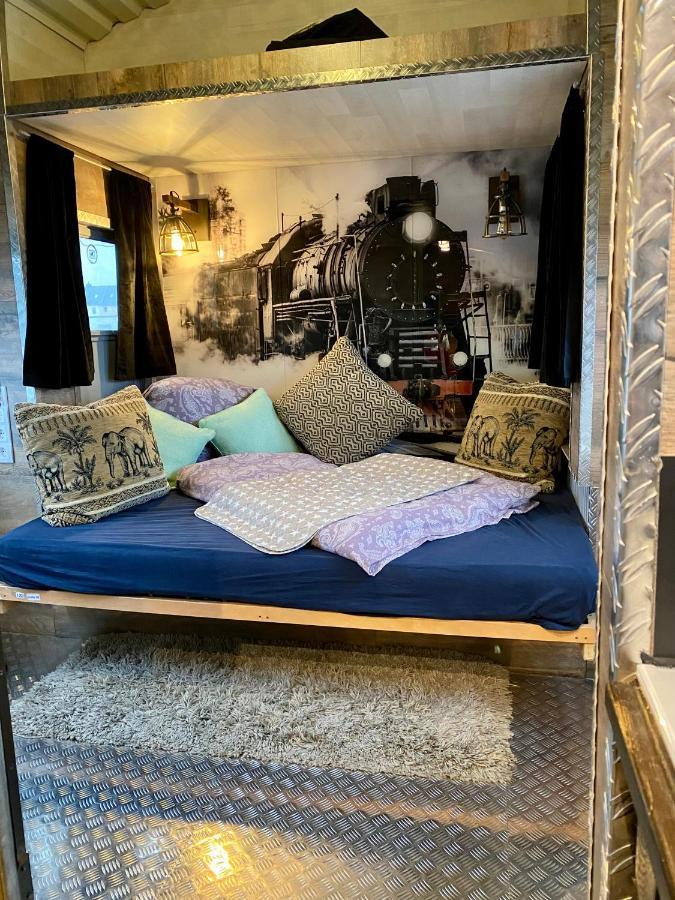 Gleis 2, Waggon Mit Ofen, Optional Mit Whirlpool Und Sauna Dahlem  Esterno foto