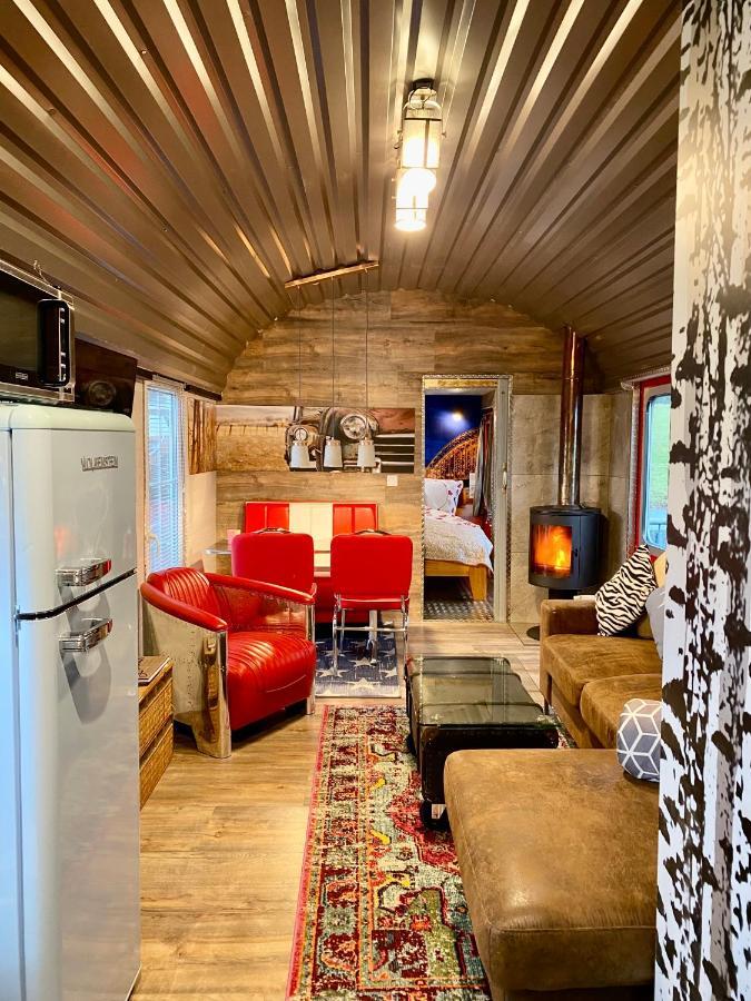 Gleis 2, Waggon Mit Ofen, Optional Mit Whirlpool Und Sauna Dahlem  Esterno foto